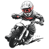 Adventurous motocross motorsport design