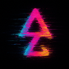 Neon Glitch Triangle Aura