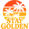 Stay Golden Sunset Palms