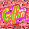 Bunte Graffiti auf Ziegeln