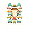 Playful coffee mug with cars