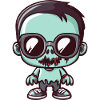 Zombie Stil Illustration