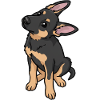 Cartoon Sheepdog Affection