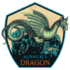 Mythical Dragon Crest and Magic Elements