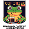 Pixel Frog – Caffeine & Bad Decisions