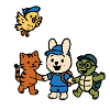 Cute Animal Friendship Jungle