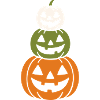 Halloween jack-o'-lantern motif