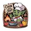 Whimsical Goblin Chef Illustration