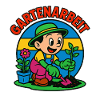 Gardening cartoon with plant