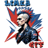 Limey Git Grafik im britischen Punk-Stil