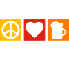 Peace Love Beer Design