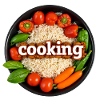 Culinary cooking with fresh vegetables