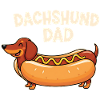 Dachshund Dad Hot Dog Design