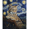 Lynx style Van Gogh étoilé