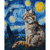 Lynx Van Gogh Style Starry
