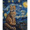 Lynx style Van Gogh étoilé