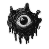 Black Ink Eye Illustration