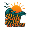 Ride the Waves Artistic Sunset Design
