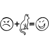 Minimalist cat silhouette