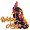 Expressive Wild Chicken Motif Print