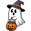 Scary Halloween Witch Ghost Design