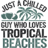 Chilled Tropical Beach Lover, Holidays 