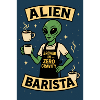 Alien Barista Coffee Art Tee
