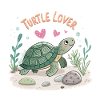 Turtle in Love Illustration