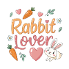 Rabbit and carrot love gift