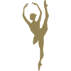 Minimalist Ballet Dancer Silhouette
