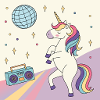 Einhorn Party Disco