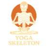Yoga squelette méditation design