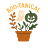 Funny Halloween Plant Motif