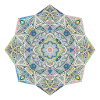 Geometric Mandala Pillow Design
