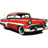 Retro Classic US Car Print