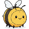 Cute bee illustration