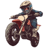 Adrenaline motocross rider