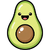 Cute Avocado Illustration
