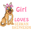 Girl Loves German Shepherd
