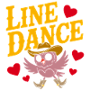 Linedance Eule mit Hut