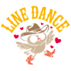 Lustige Eule beim Line Dance