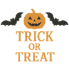 Spooky Halloween motif with pumpkin