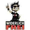 Rebellious punk is disgustingly free
