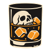 Skull in Glass Illustration