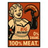 Retro Bratwurst Food Illustration