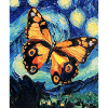 Butterfly Van Gogh Style Starry