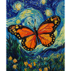 Papillon étoilé style Van Gogh