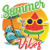 Summer Vibes Watermelon Design