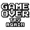 Game Over – Try Again Pixel Design