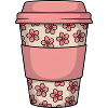 Floral Coffee Cup